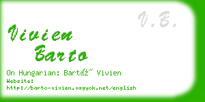 vivien barto business card